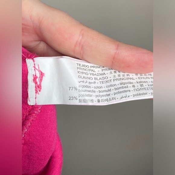 Zara Marled Fuschia Pink Cozy Cropped Crewneck Sweater - Picture 8 of 8